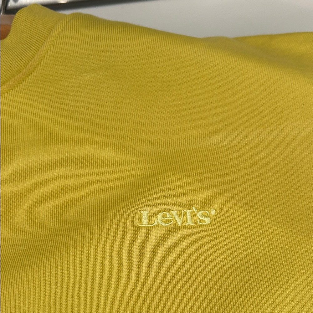 Levi's Men's Bright Yellow Crewneck Sweater - Picture 3 of 6